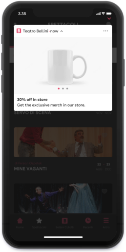 Teatro Bellini App Promo Mockup