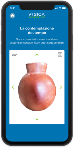 Fisica Experience Mobile Tour 3D mockup