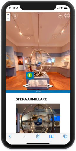 Fisica Experience Mobile Tour tour mockup