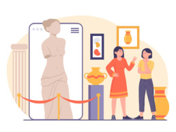 Visitor engagement with a museum app