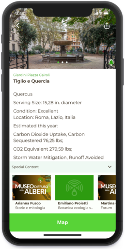 museo emot app mockup - detail section