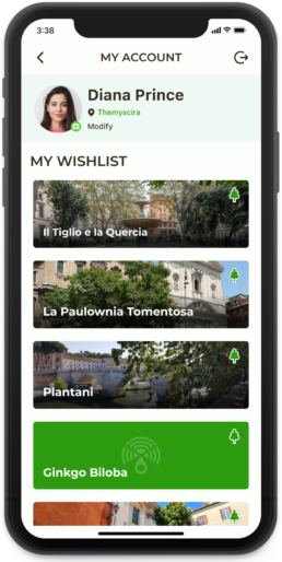 museo emot app mockup - user section